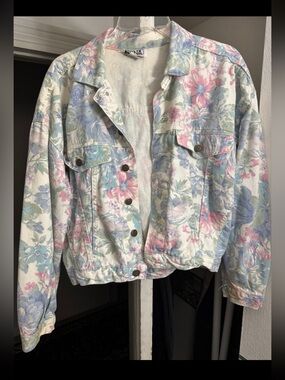 Vintage Floral Jean Jacket